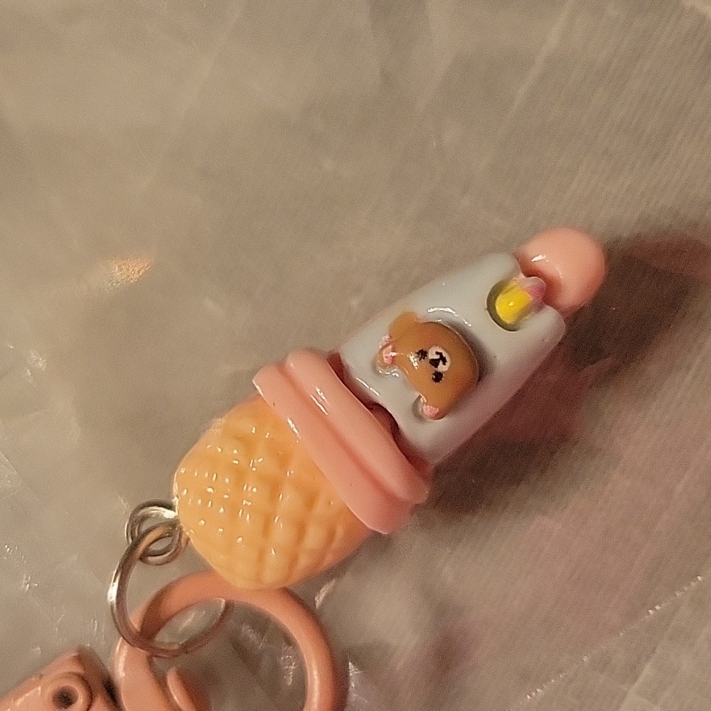 Ice Cream Keychain or Bag Charm